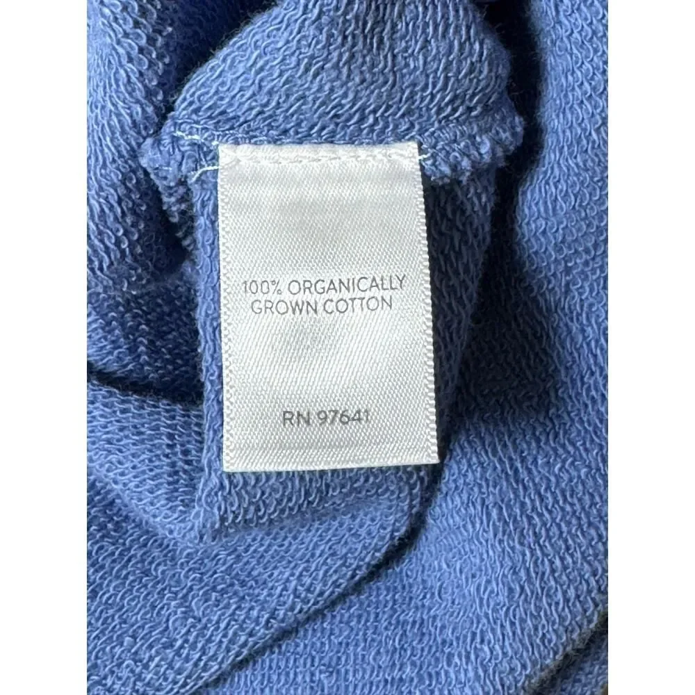 Pure Jill J.Jill Tie Dye Sweatshirt XS Blue White Organic Cotton Dolman Pullover